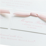 Twin Birth Announcement (Ribbon)