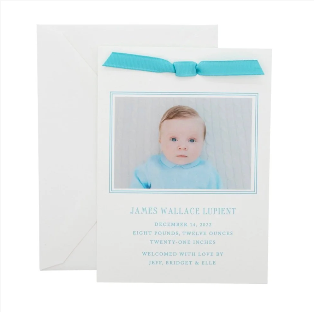 Wallace Birth Announcement (Ribbon)