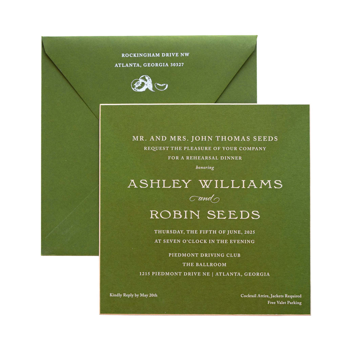 Seeds Dinner Invitation