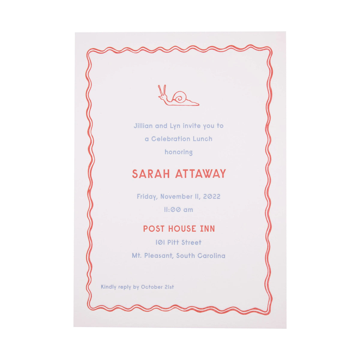 Sarah Party Invitation