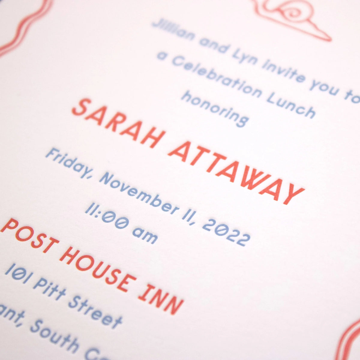 Sarah Party Invitation