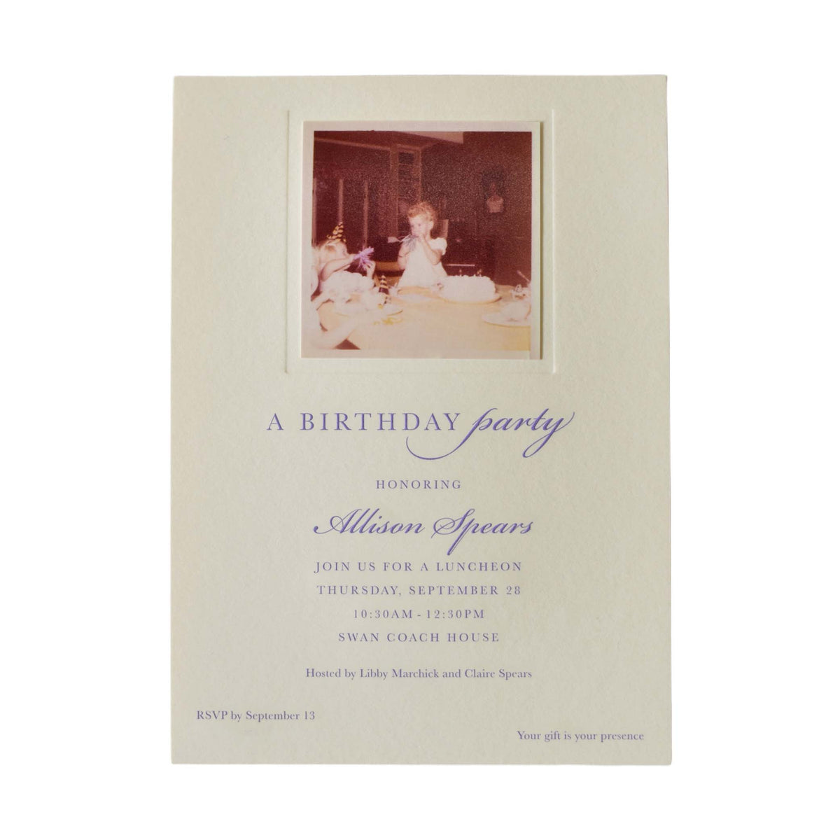 Spears Party Invitation