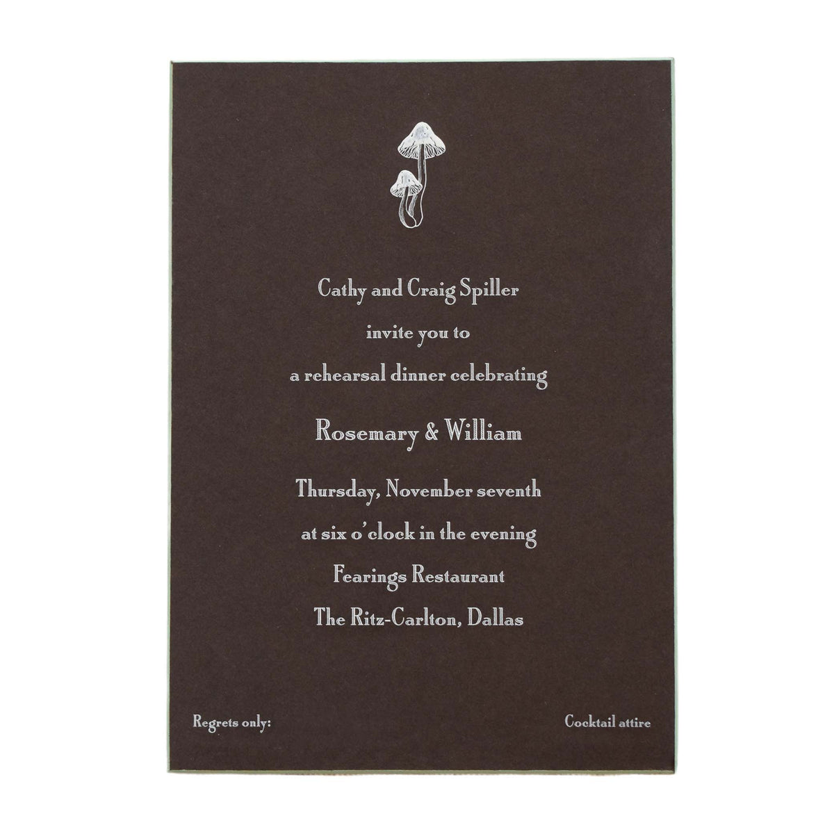 Miller Dinner Invitation