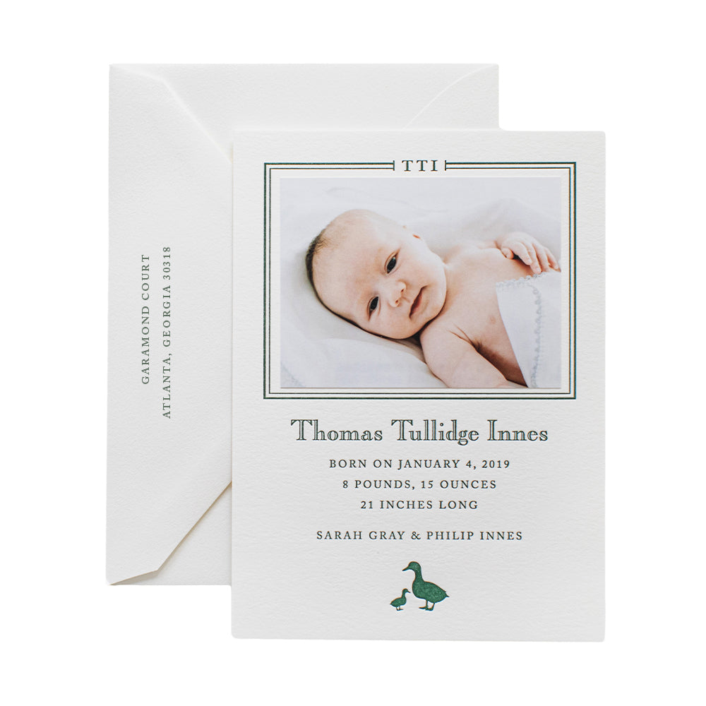 Thomas Birth Announcement
