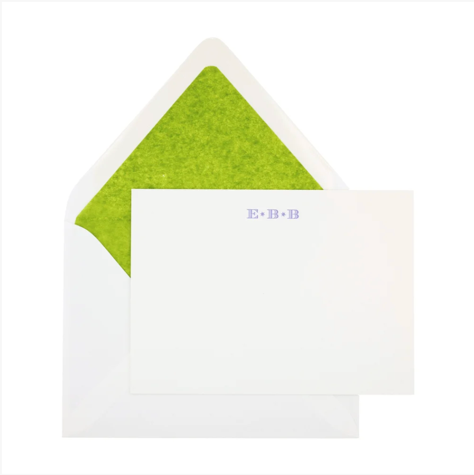 Engravers Initials Stationery