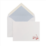 Red Wagon Baby Stationery