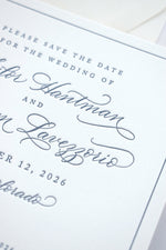 Alexandria Spot Calligraphy Save the Date