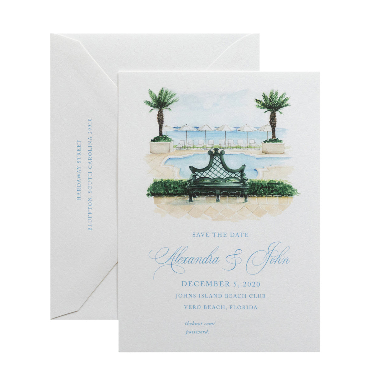 Watercolor Save the Date (Script)