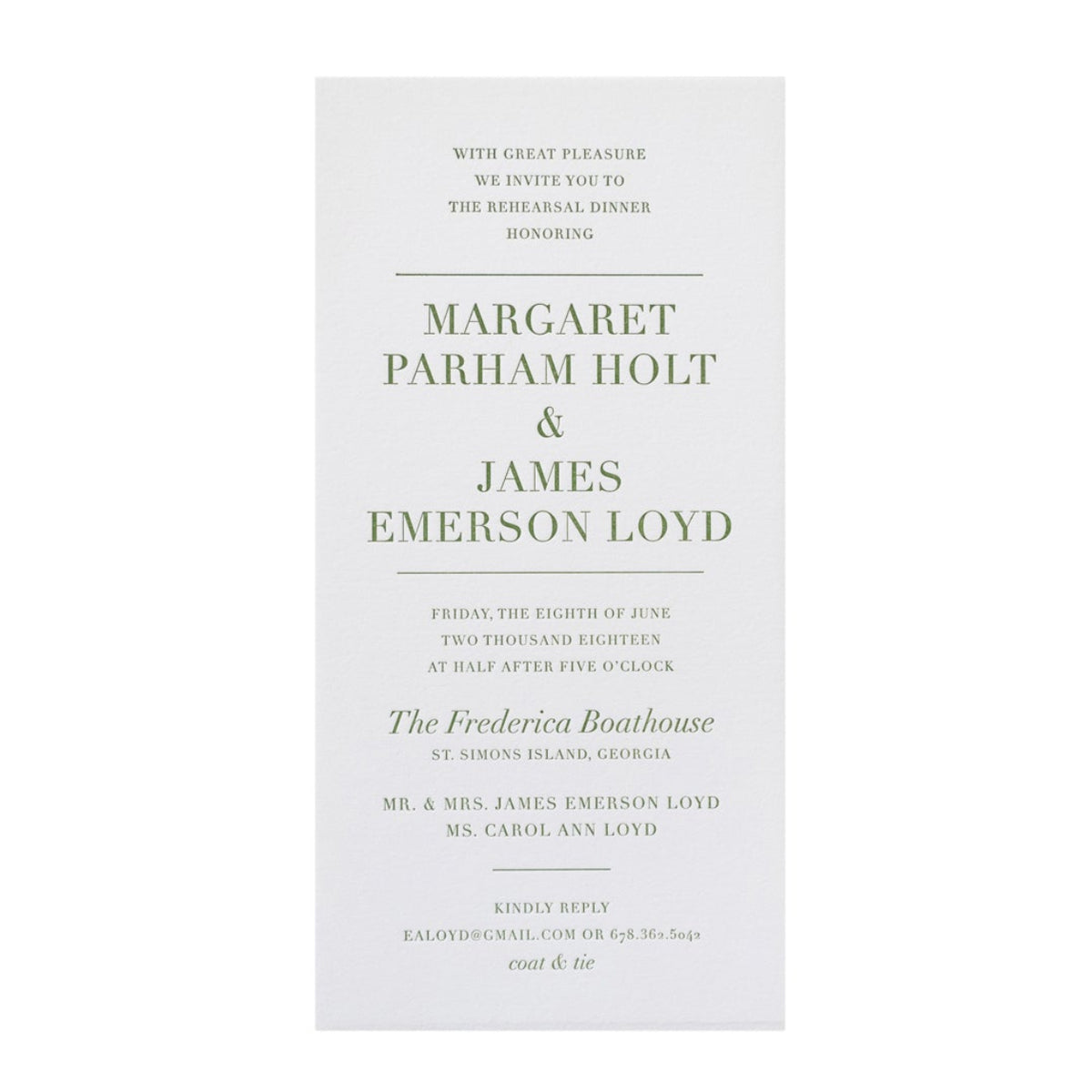 Morgan Party Invitation