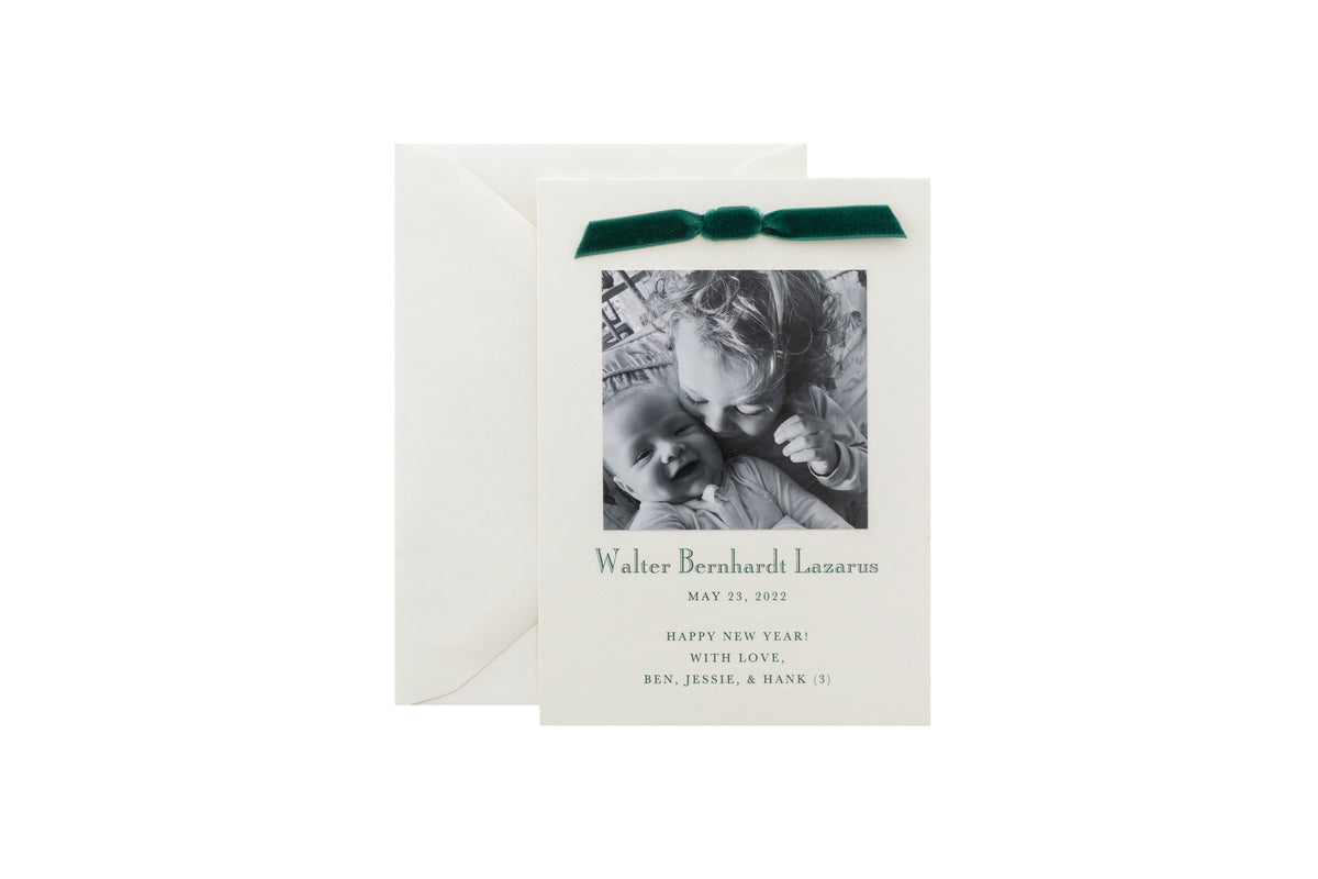 James Birth Announcement (Ribbon)