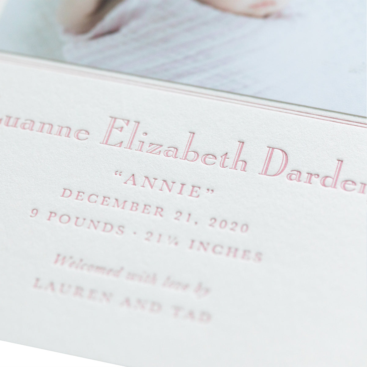 Anna Birth Announcement