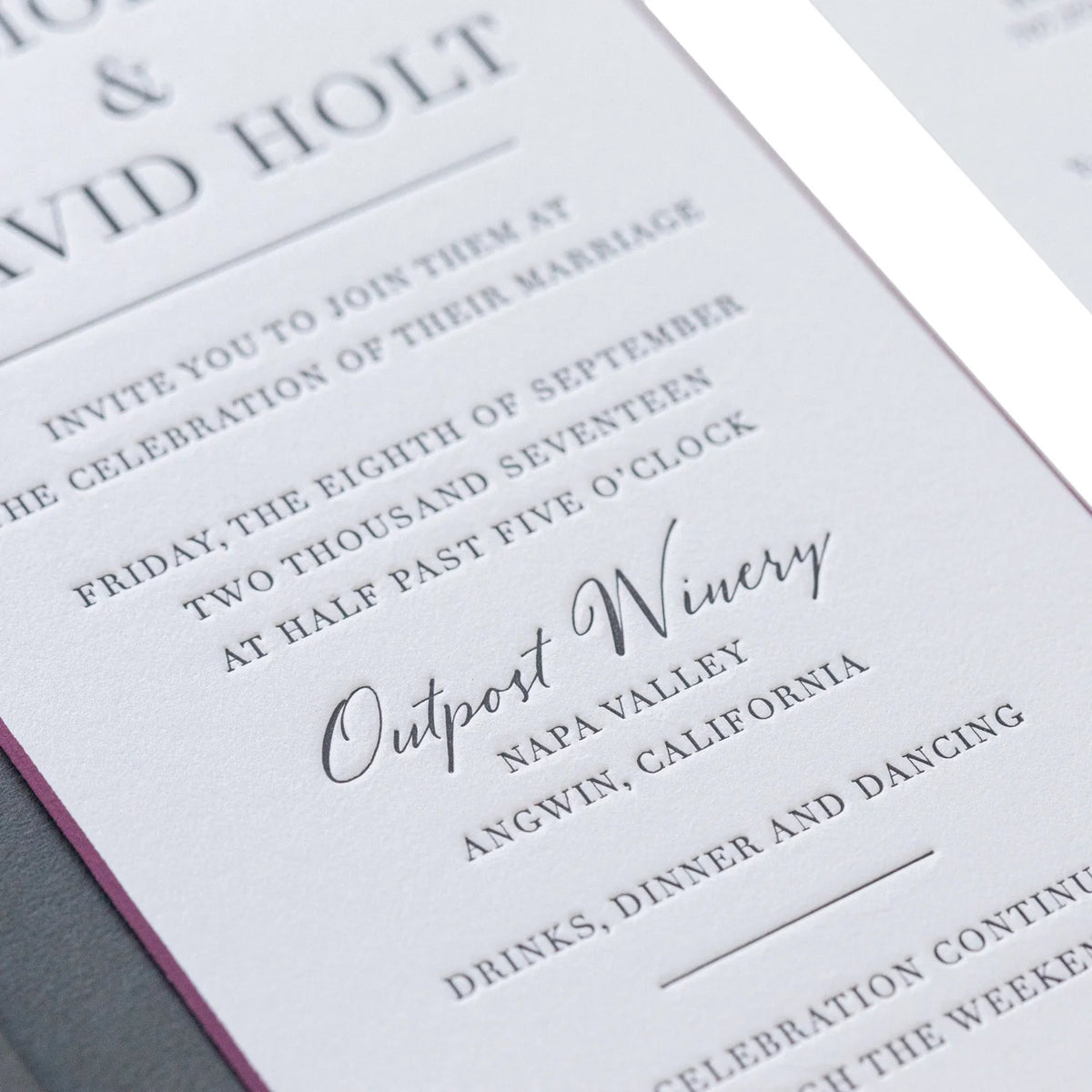 Morgan Party Invitation