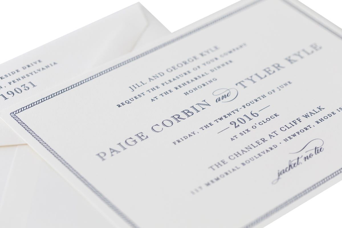 Tyler Dinner Invitation
