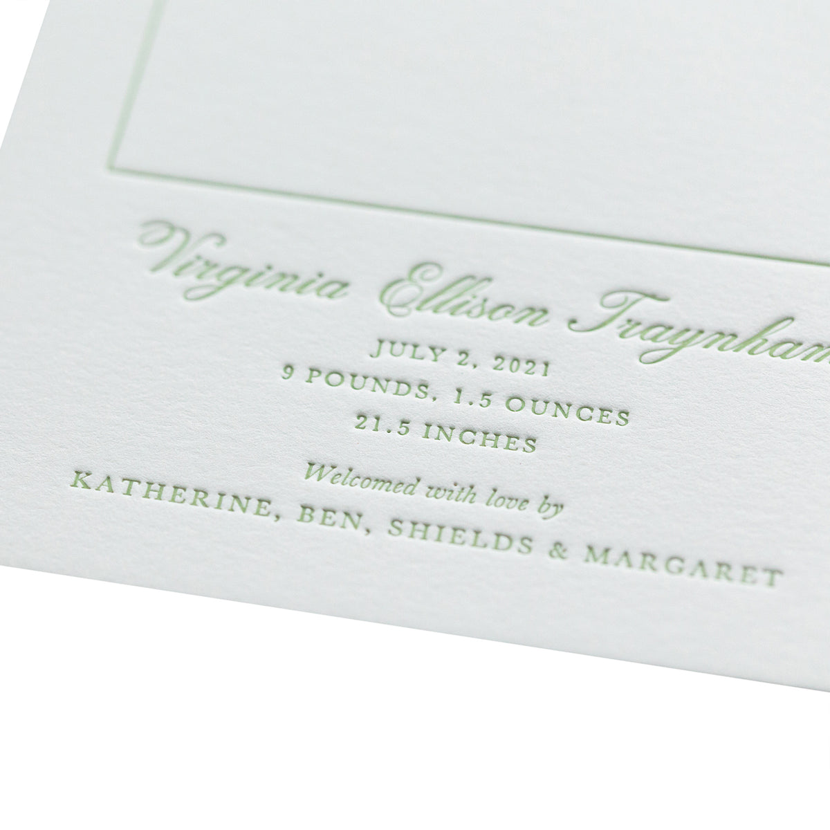 Virginia Birth Announcement