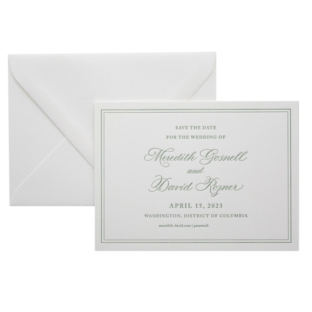 Meredith Spot Calligraphy Save the Date