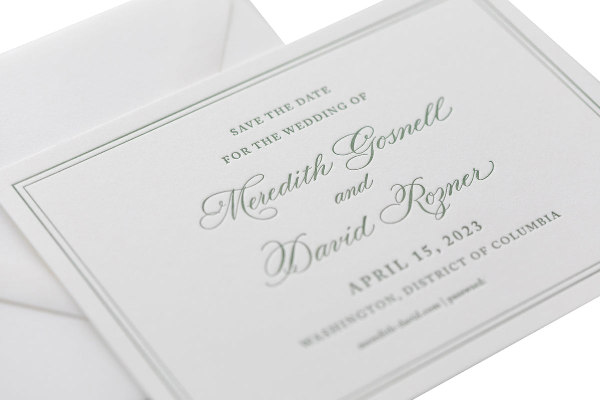 Meredith Spot Calligraphy Save the Date