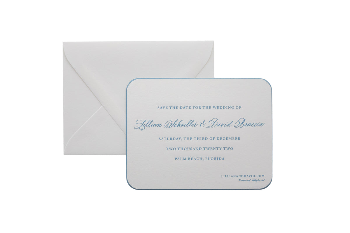 Elliott Spot Calligraphy Save the Date