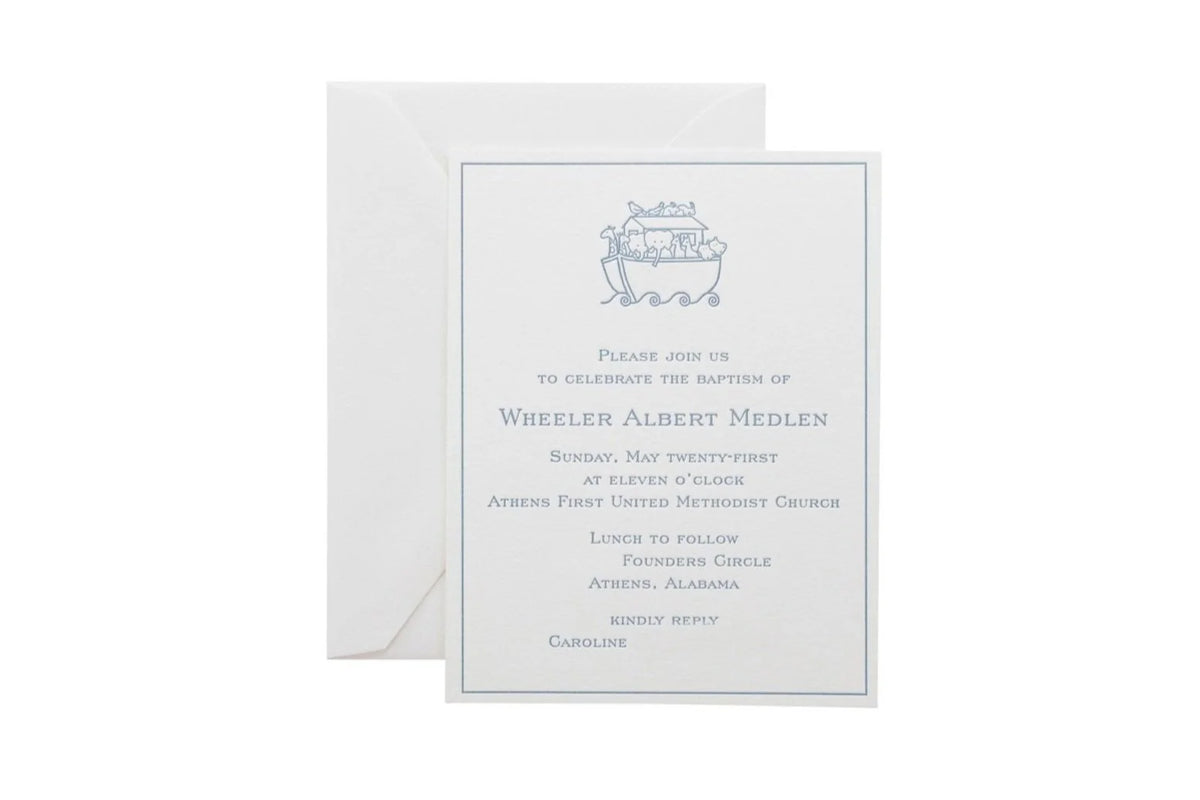 Ark Baptism Invitation