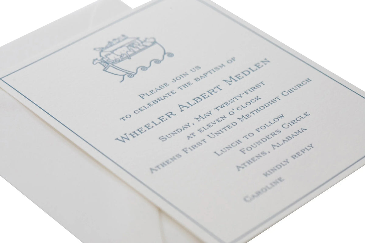 Ark Baptism Invitation