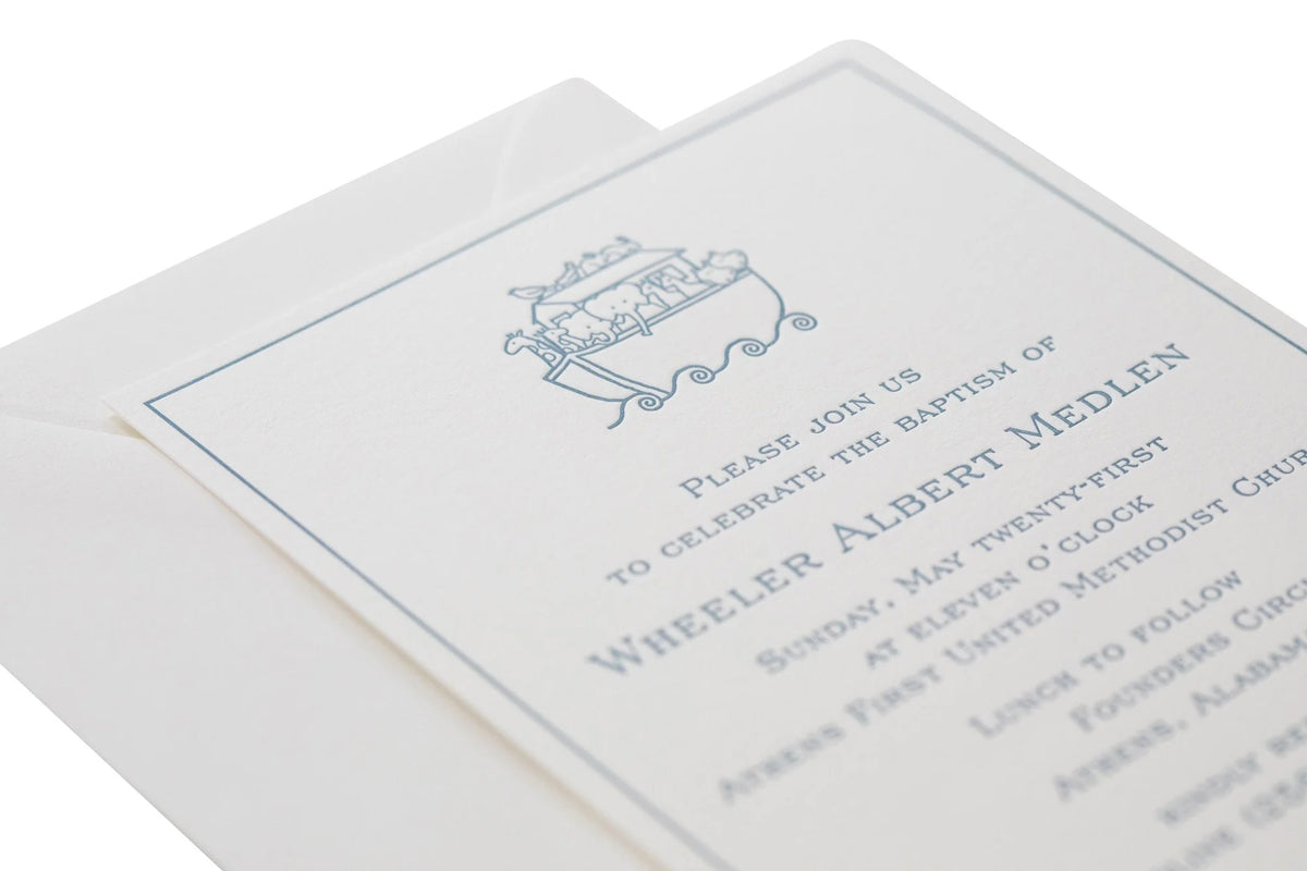 Ark Baptism Invitation