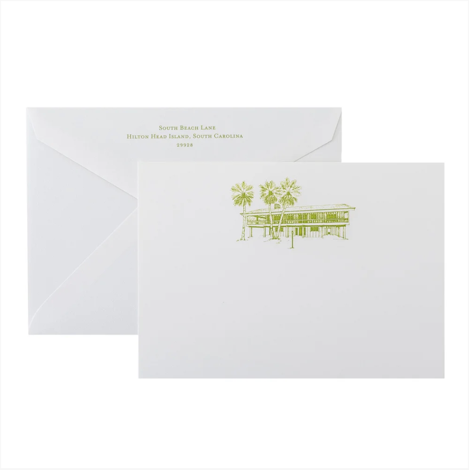 Custom House Illustration Stationery
