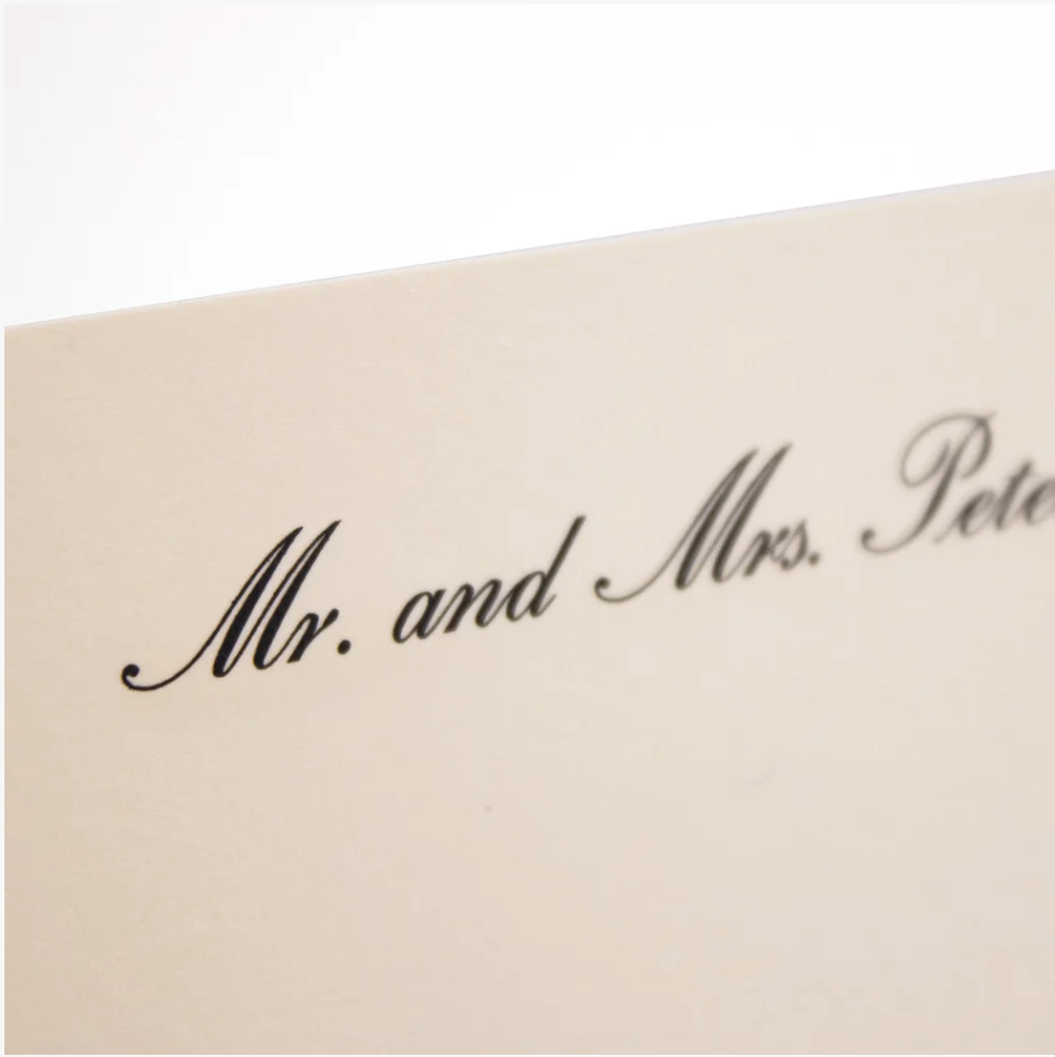 Classic Script Stationery