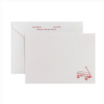 Red Wagon Baby Stationery