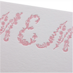 Floral Monogram Baby Stationery