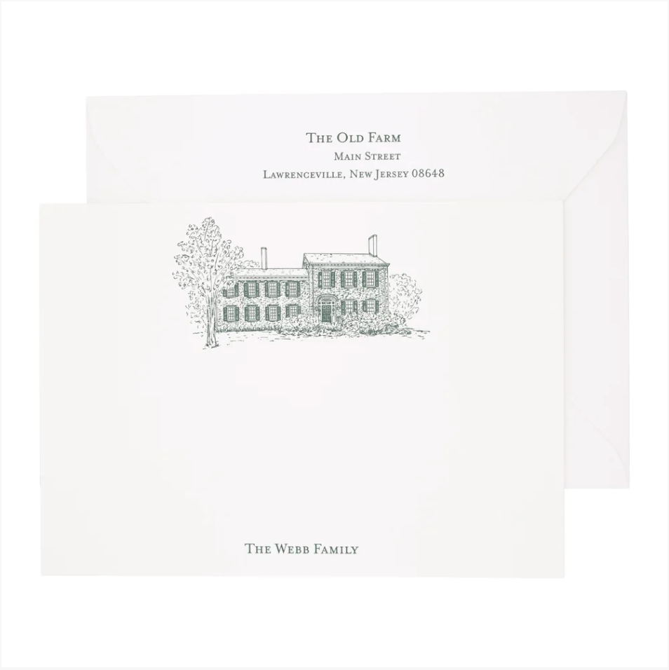 Custom House Illustration Stationery