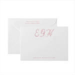 Floral Monogram Baby Stationery