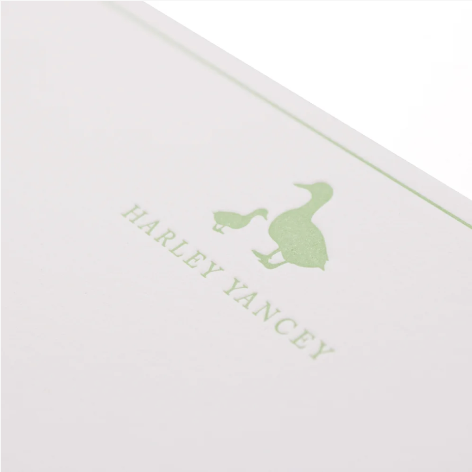 Ducks Baby Stationery
