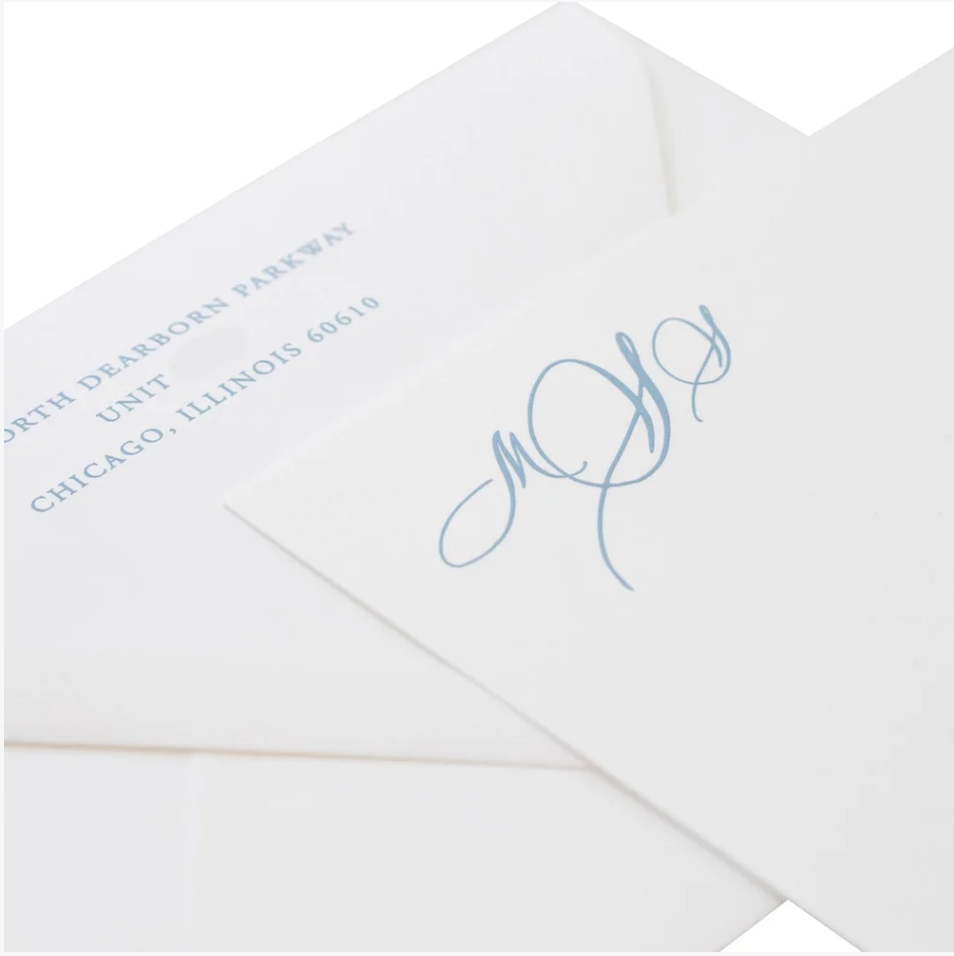 Bradley Stationery (Custom Calligraphy) (3 letter)