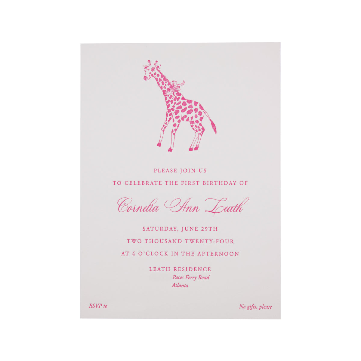 Animal Birthday Invitation