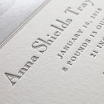 Anna Birth Announcement