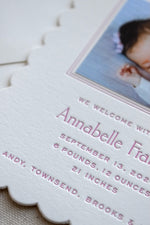 Annabelle Birth Announcement (Ribbon)