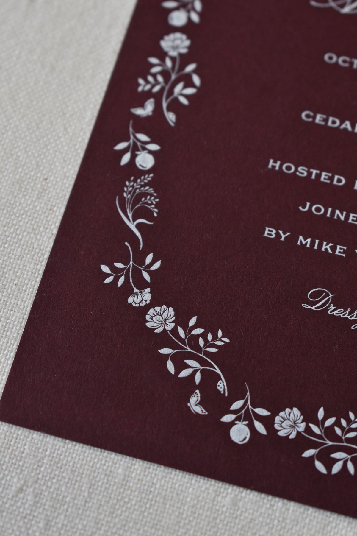 Annie Dinner Invitation