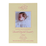 Mary Claire Birth Announcement (Custom Calligraphy Name and Monogram)