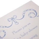 Bow Shower Invitation