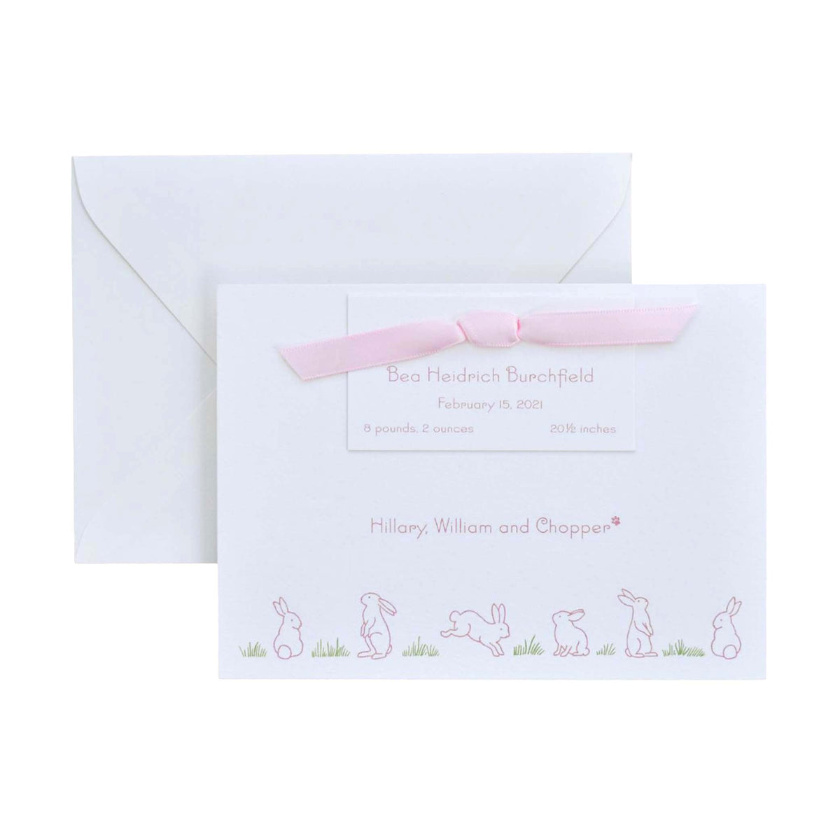 Louise Birth Announcement (Ribbon)
