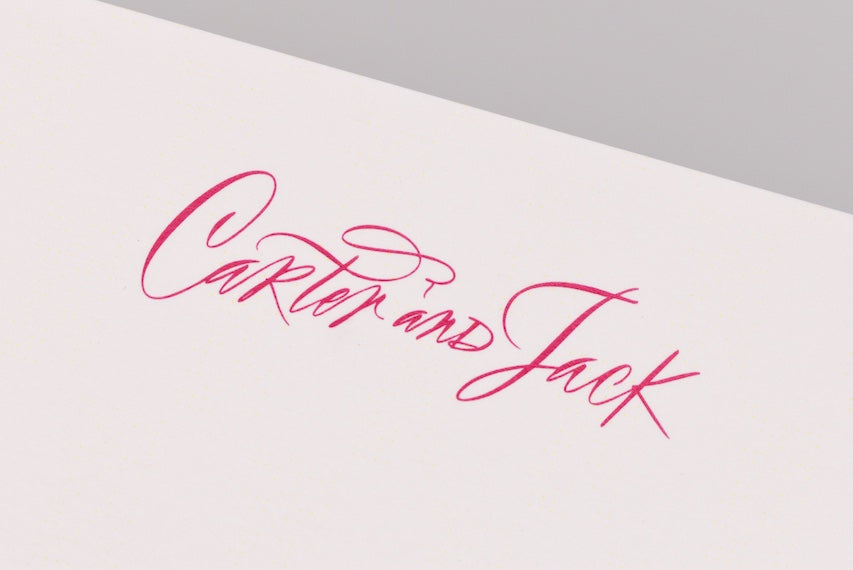 Carter Stationery (Custom Calligraphy)