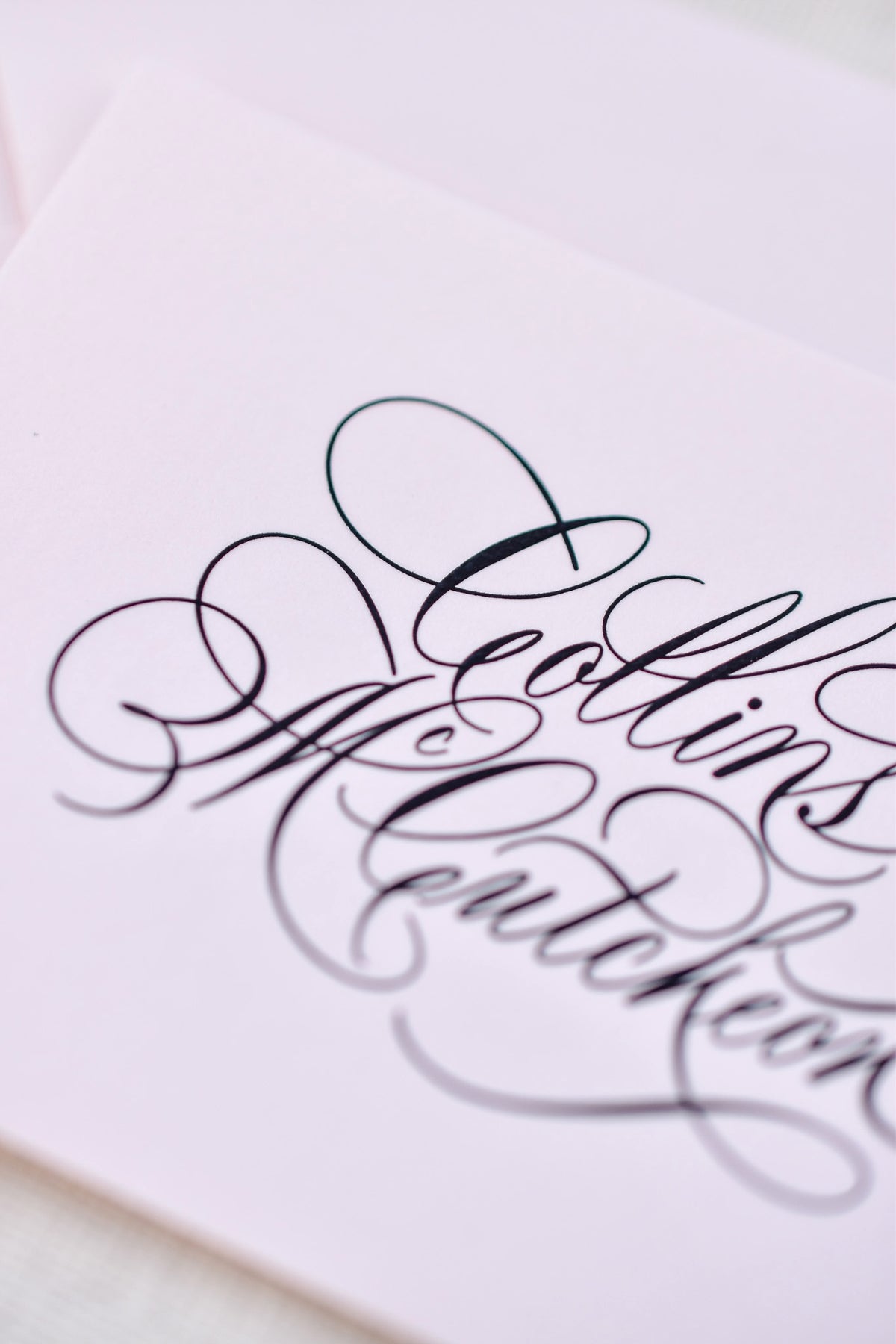 Enclosure Card (Custom Calligraphy)