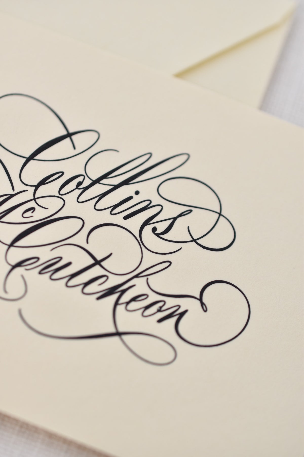 Enclosure Card (Custom Calligraphy)