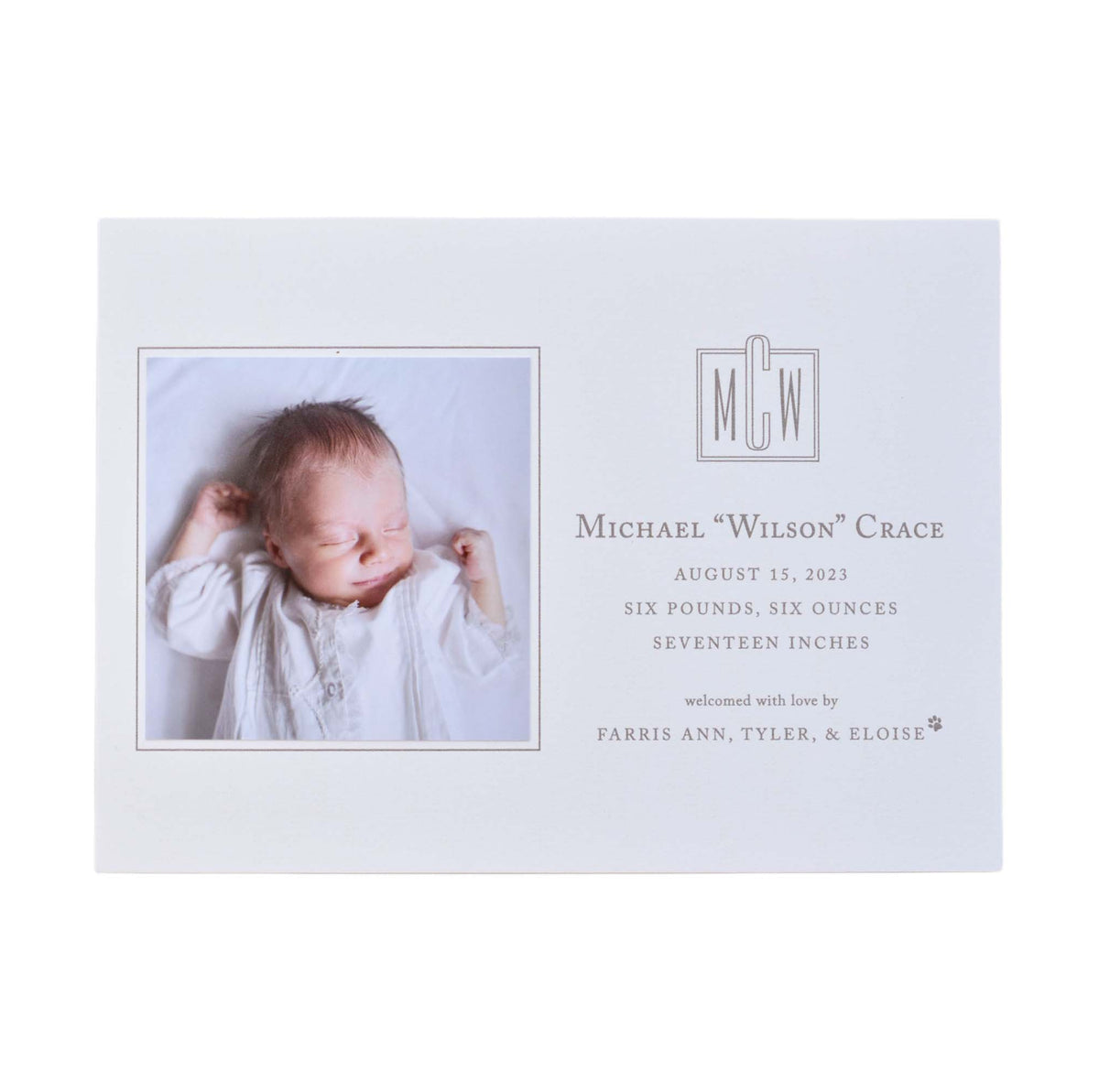 Wilson Birth Announcement