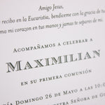 Block Baptism Invitation