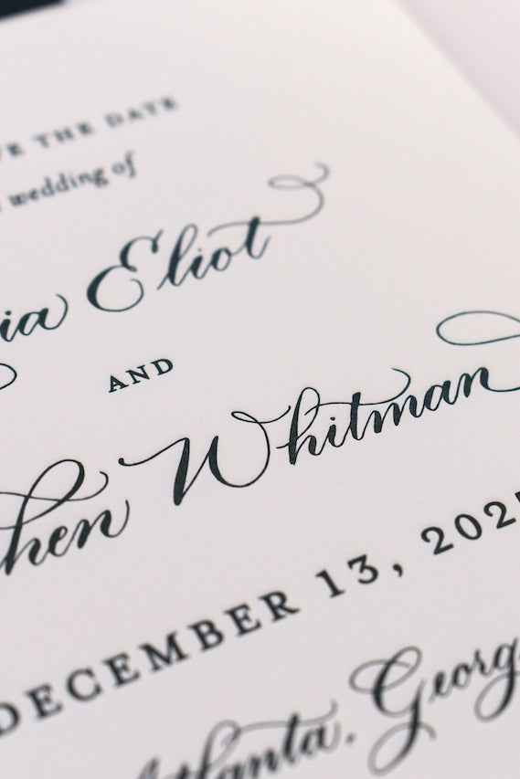 Maria Spot Calligraphy Save the Date