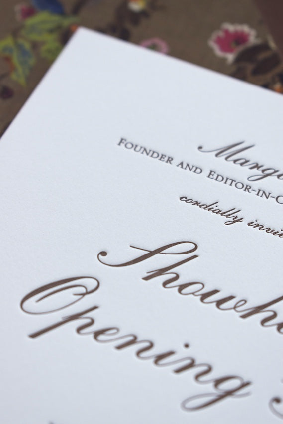 Shaw Party Invitation