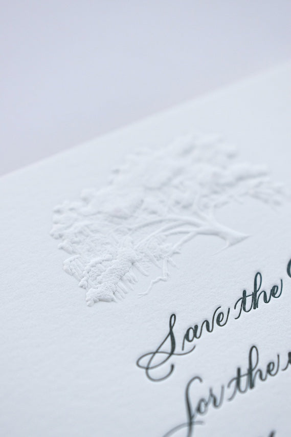 Griffin Full Calligraphy Save the Date