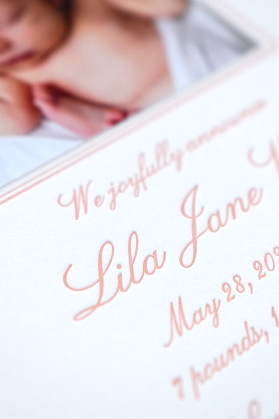Madden Birth Announcement (Ribbon)
