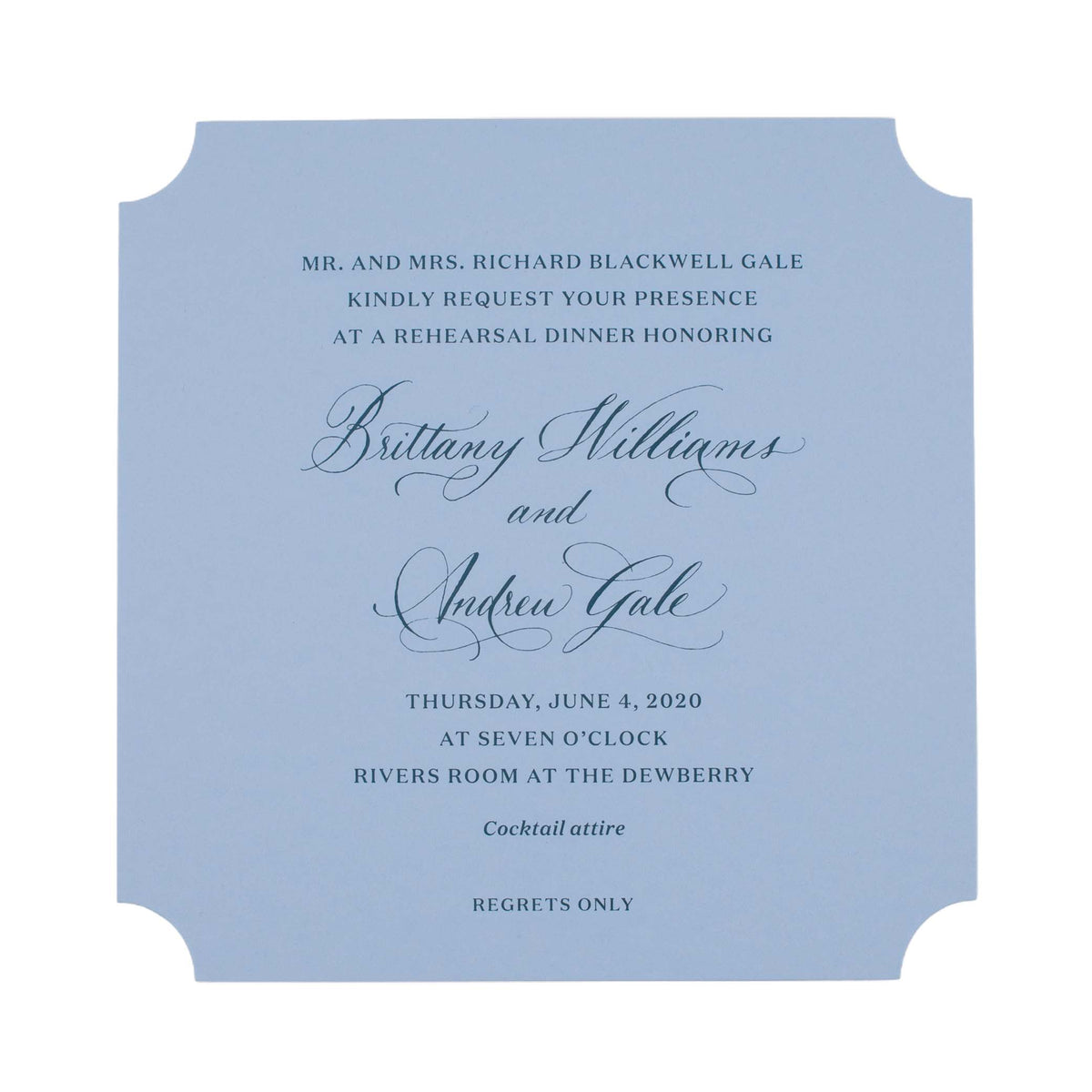 Die Cut Shape (Standard Envelope Size)