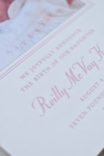 Ellie Birth Announcement (Ribbon)